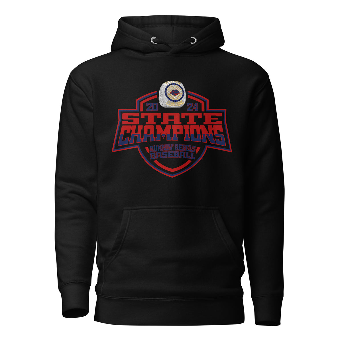 Pocatello Post 4 AA Runnin’ Rebels Baseball 2024 Unisex Hoodie