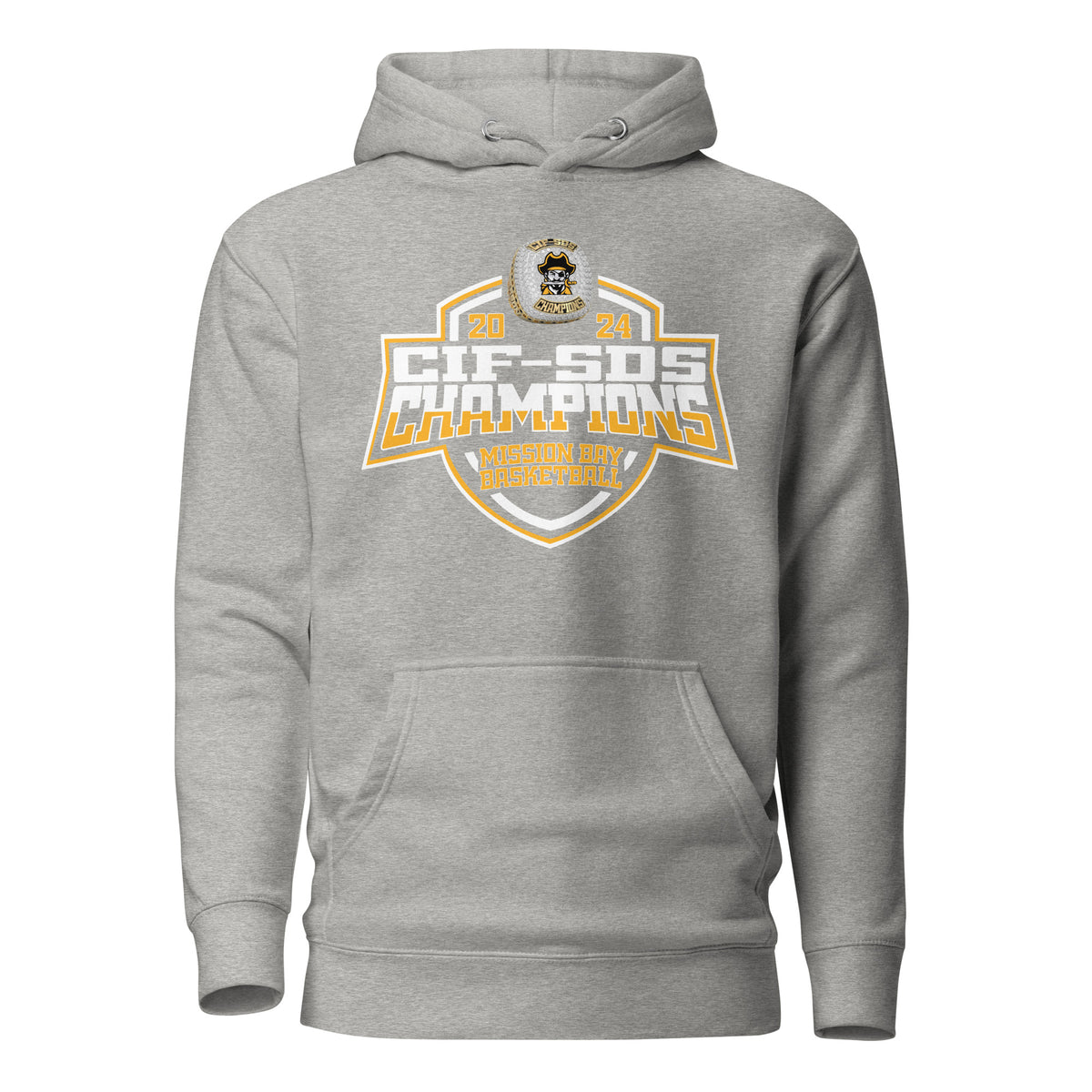 Mission Bay High School Basketball -Men's 2024 Unisex Hoodie