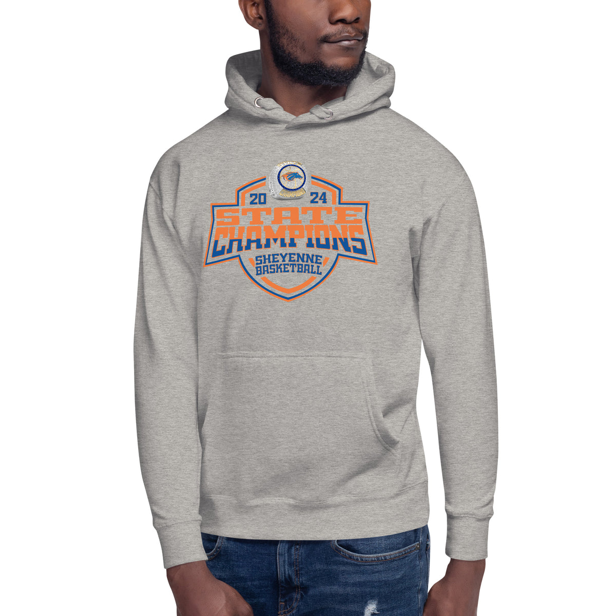 Sheyenne High School Basketball -Men's 2024 Unisex Hoodie