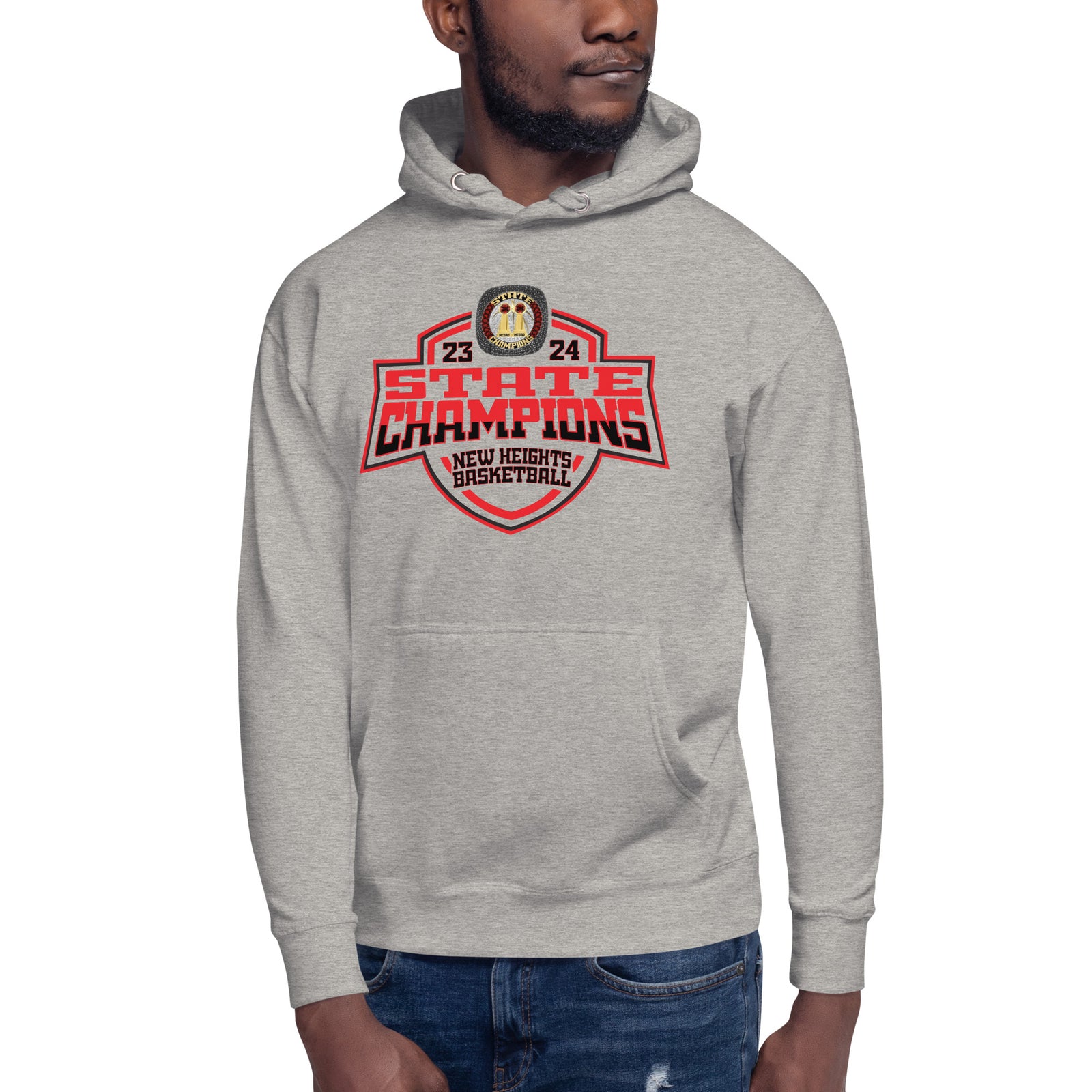 New Heights Charter School Basketball -Men's 2024 Unisex Hoodie