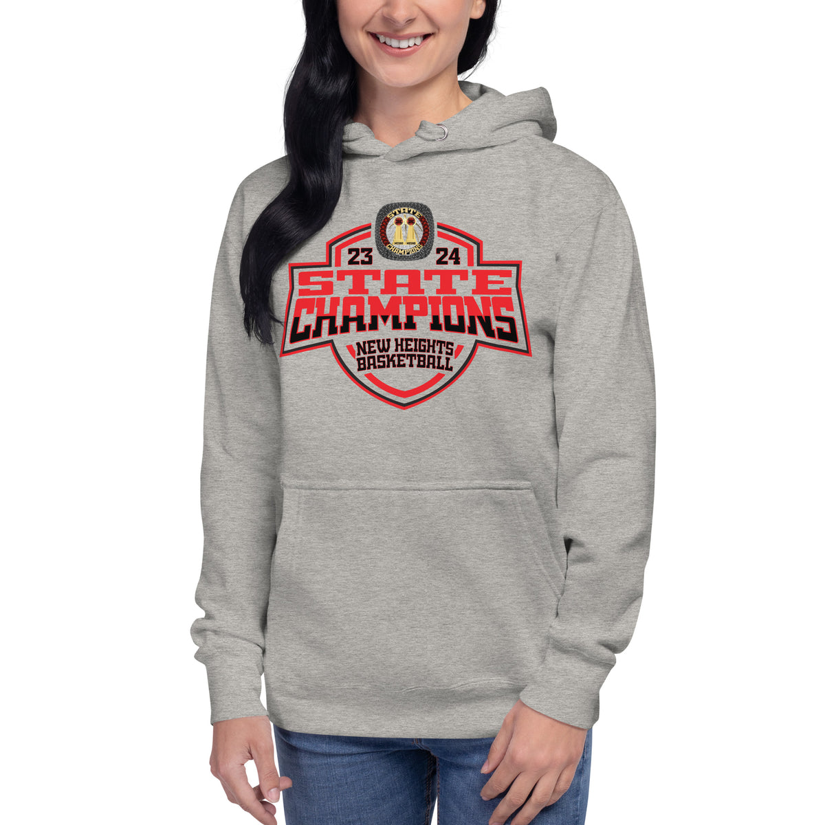 New Heights Charter School Basketball -Men's 2024 Unisex Hoodie