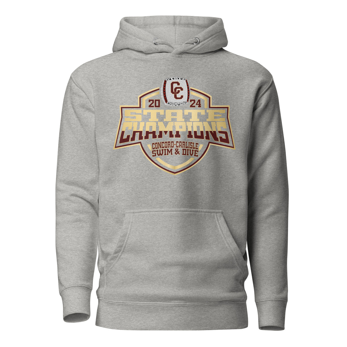 Concord-Carlisle High School Swimming &amp; Diving 2024 Unisex Hoodie