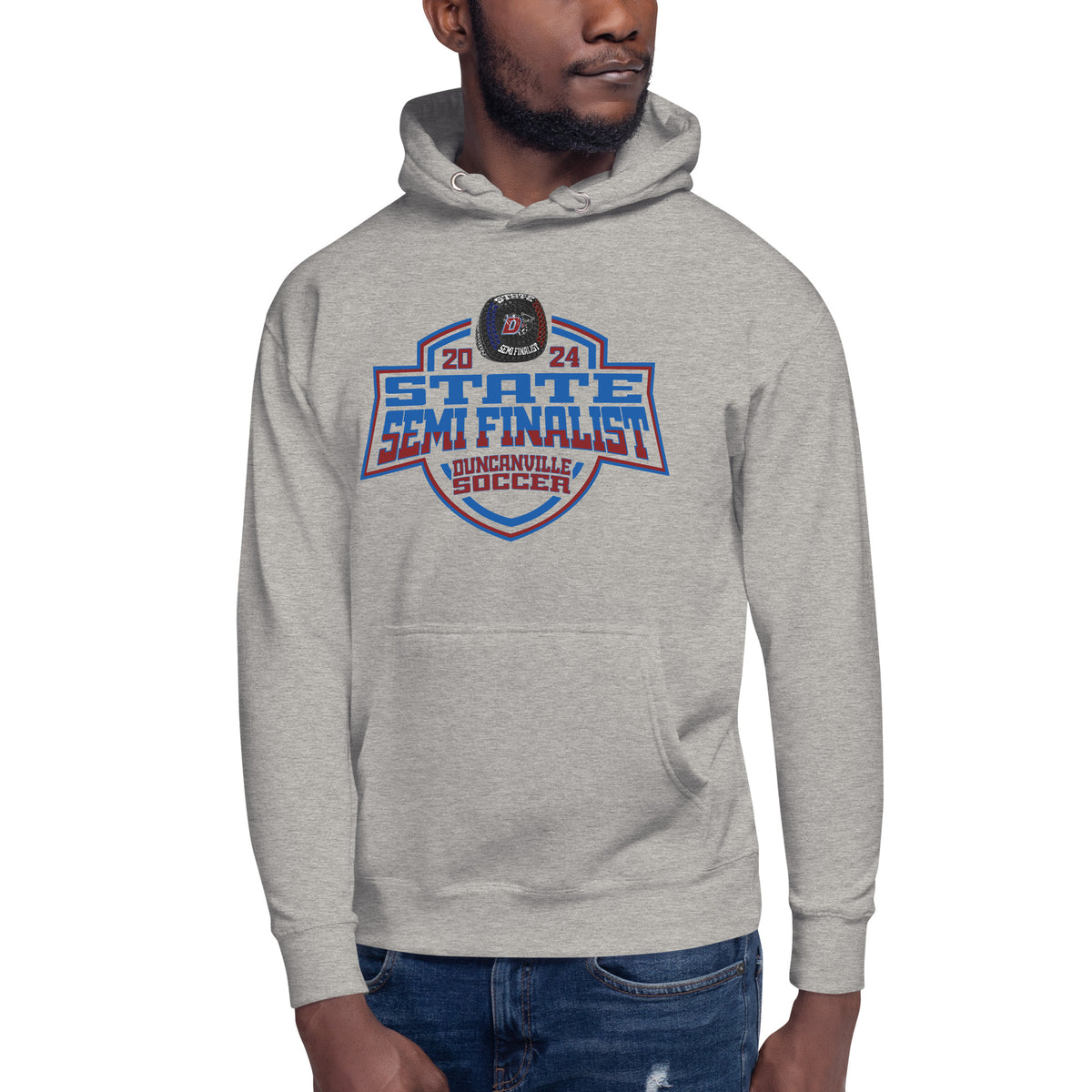 Duncanville High School Soccer -Men's 2024 Unisex Hoodie