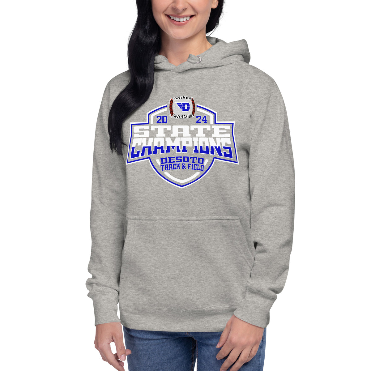 Desoto High School Track &amp; Field -Coed 2024 Unisex Hoodie