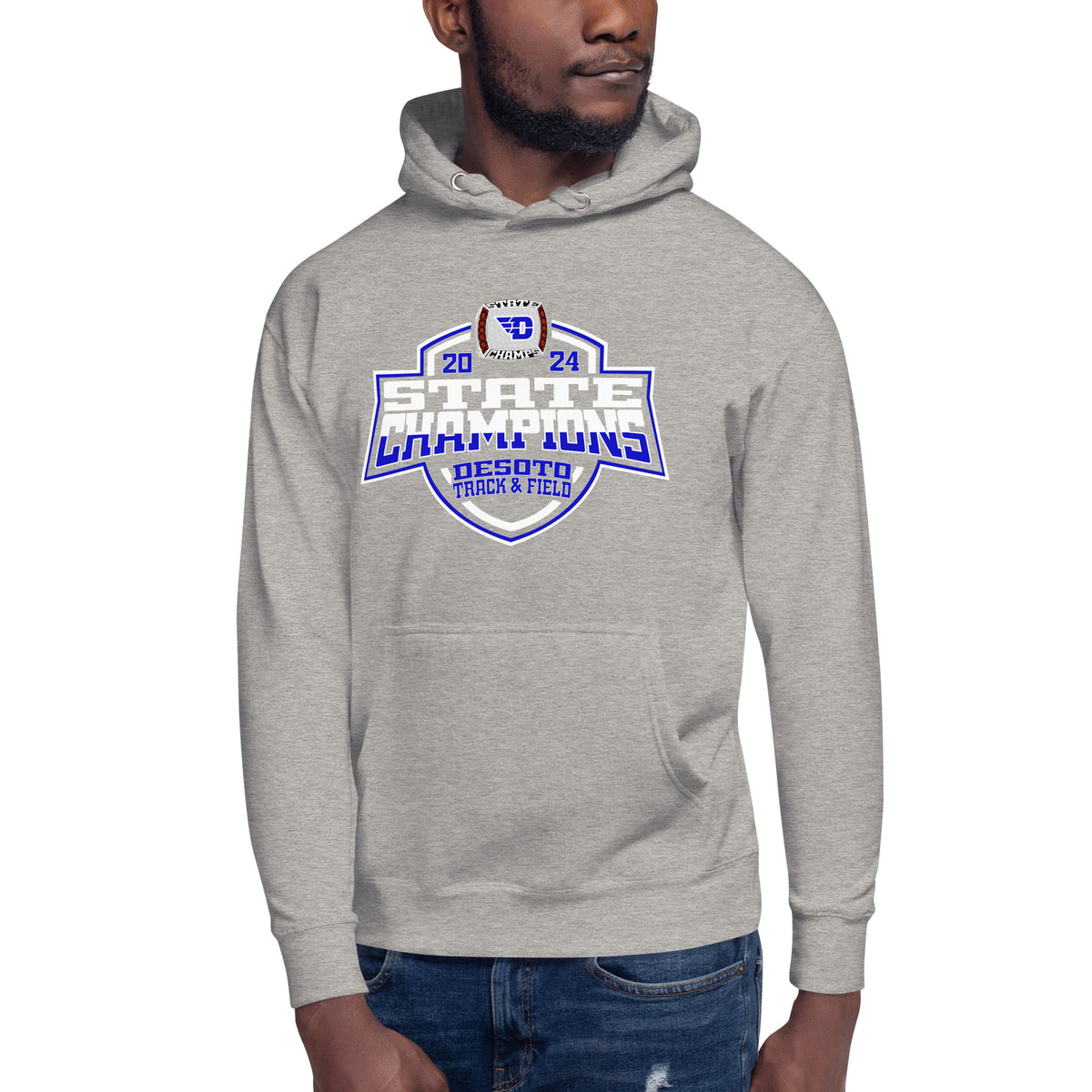 Desoto High School Track &amp; Field -Coed 2024 Unisex Hoodie