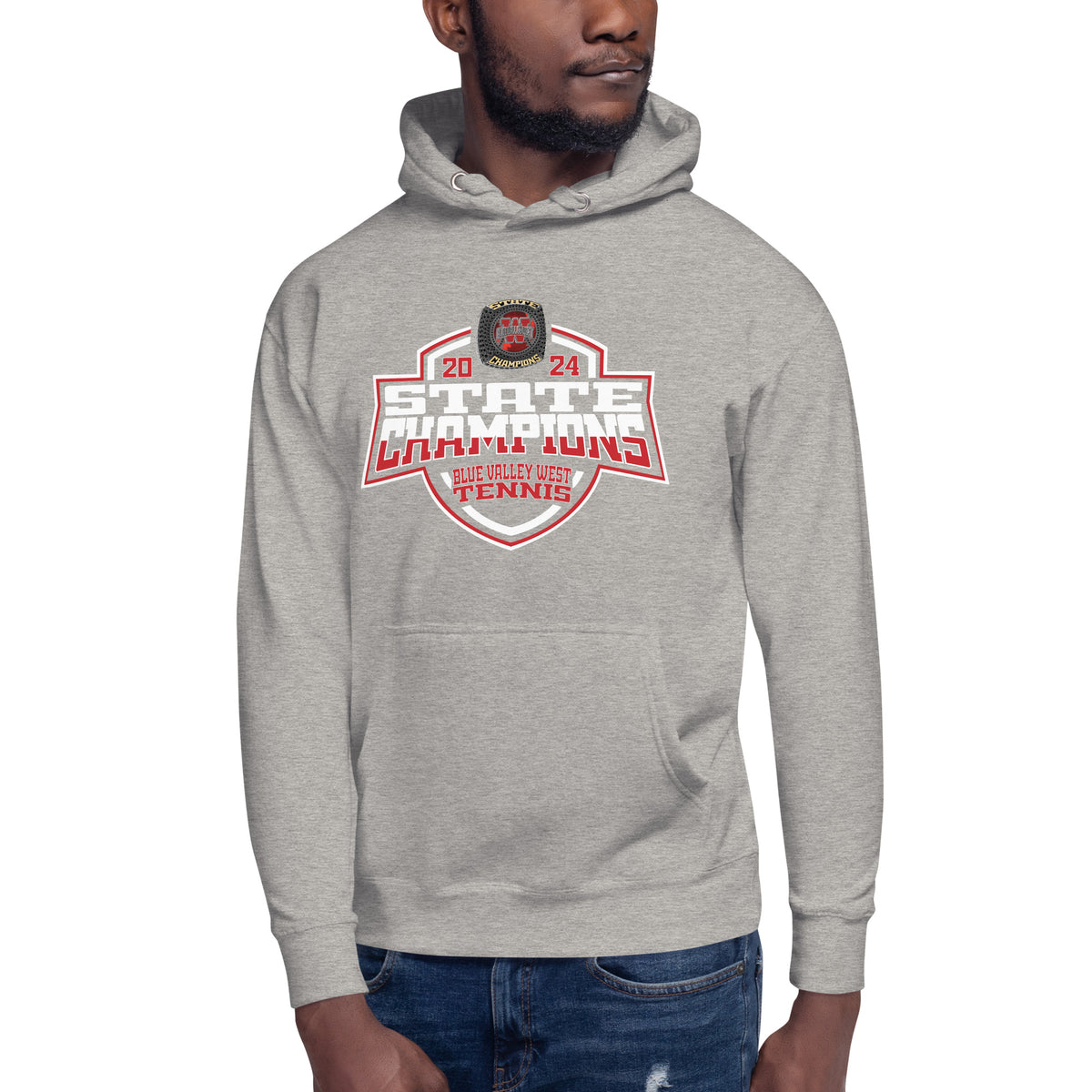 Blue Valley West High School Tennis -Men's 2024 Unisex Hoodie