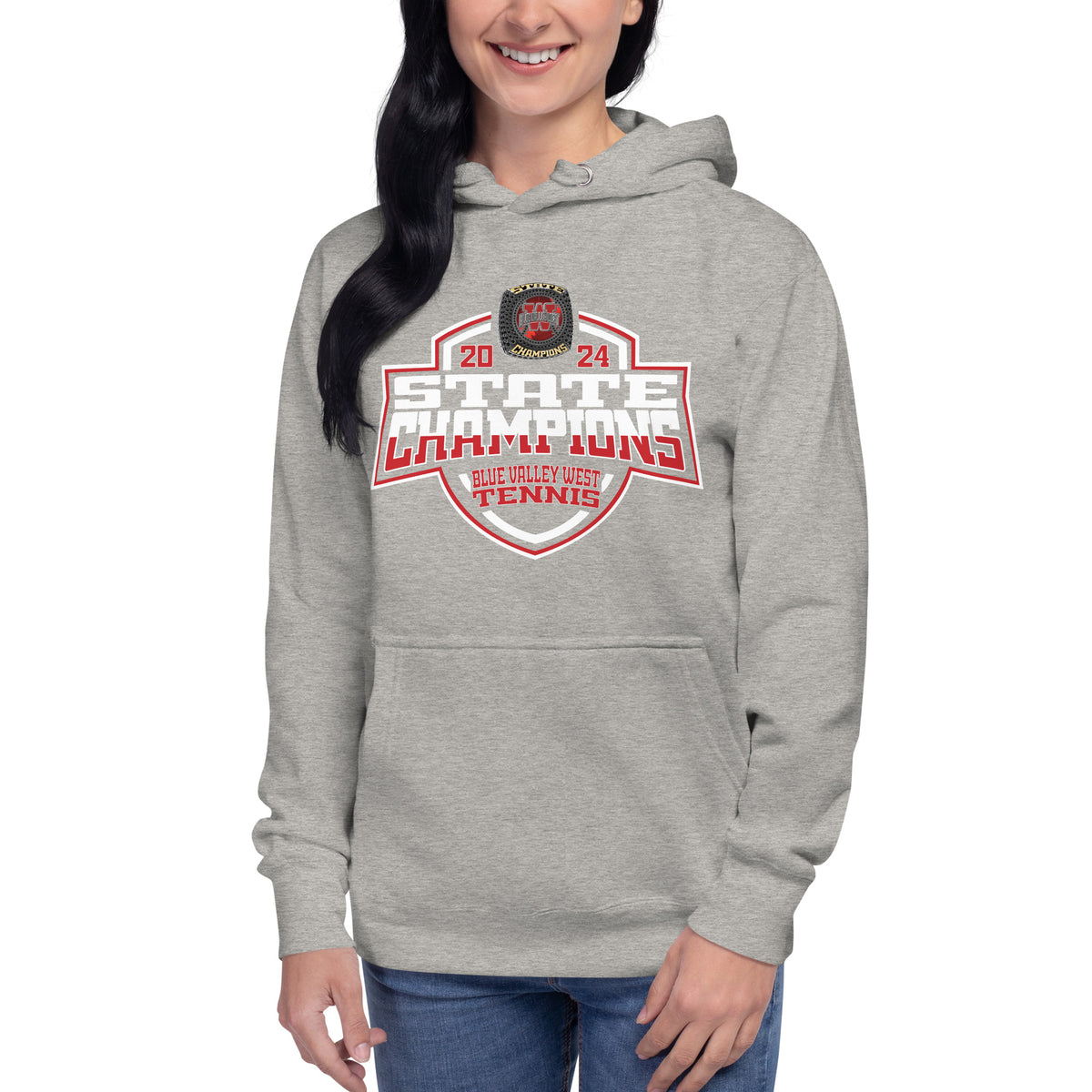Blue Valley West High School Tennis -Men's 2024 Unisex Hoodie