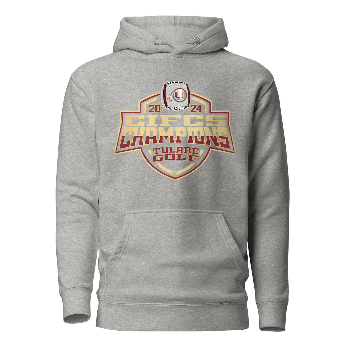 Tulare Union High School Golf -Men's 2024 Unisex Hoodie