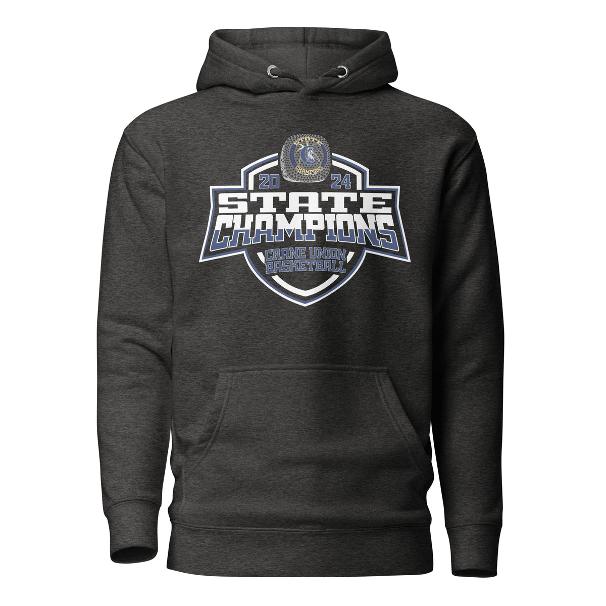 Crane Union High School Basketball -Men's 2024 Unisex Hoodie