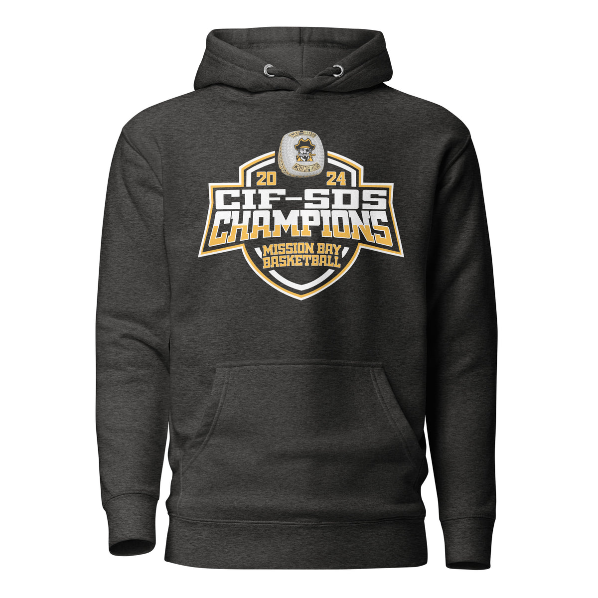 Mission Bay High School Basketball -Men's 2024 Unisex Hoodie