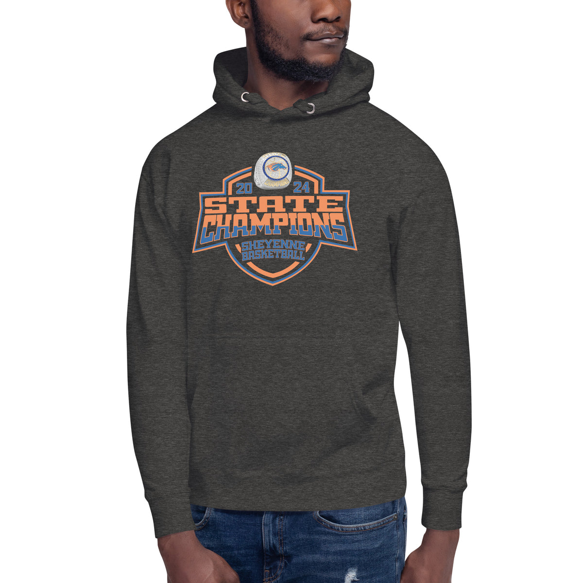 Sheyenne High School Basketball -Men's 2024 Unisex Hoodie