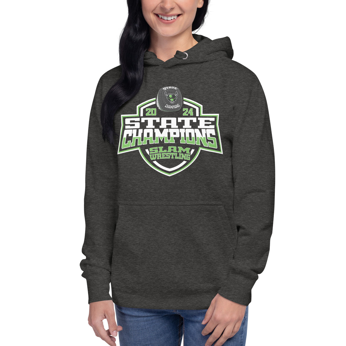 Sports Leadership and Management Academy-SLAM High School Nevada Wrestling - Women's 2024 Unisex Hoodie