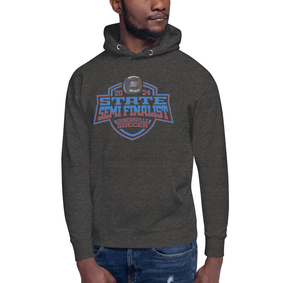 Duncanville High School Soccer -Men's 2024 Unisex Hoodie