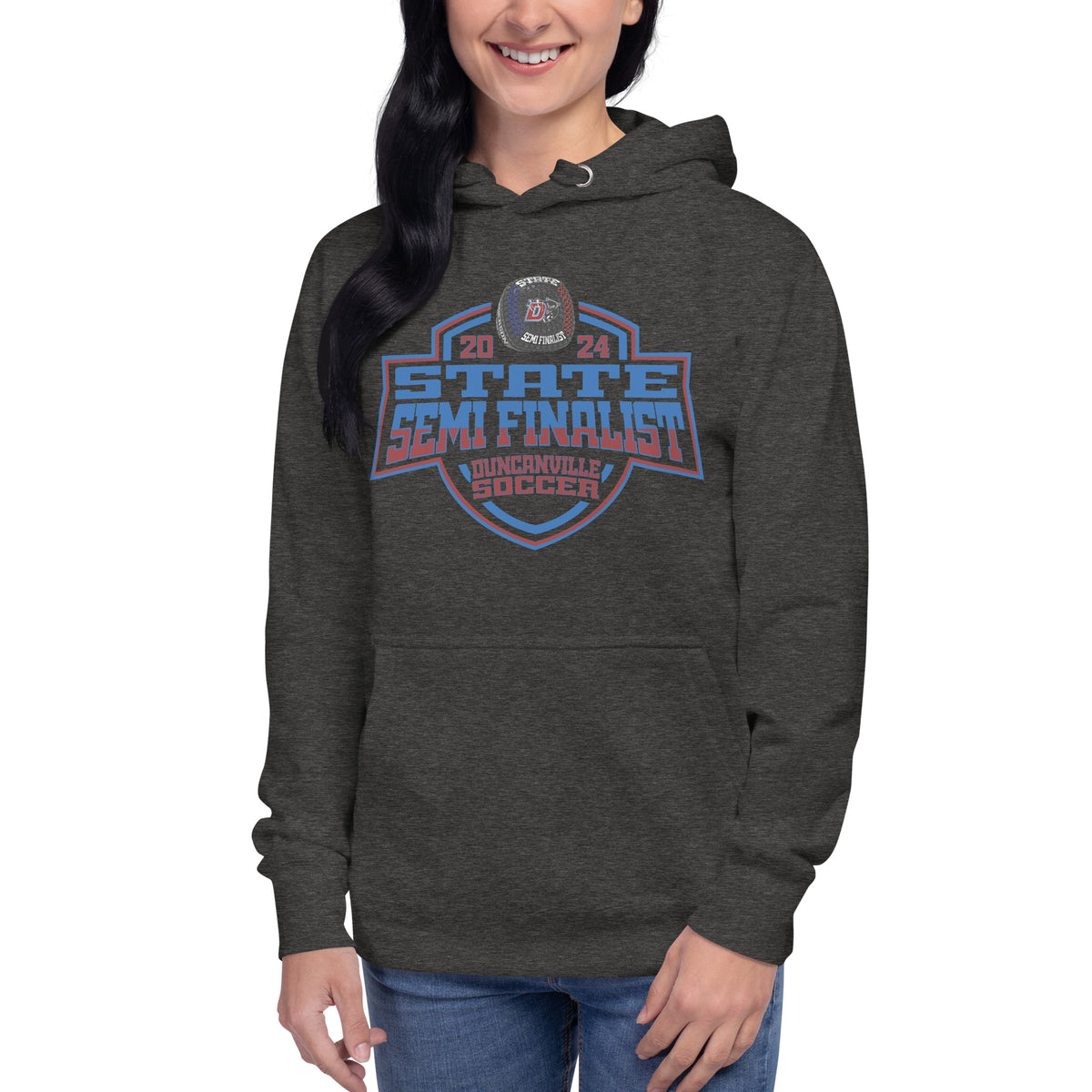 Duncanville High School Soccer -Men's 2024 Unisex Hoodie