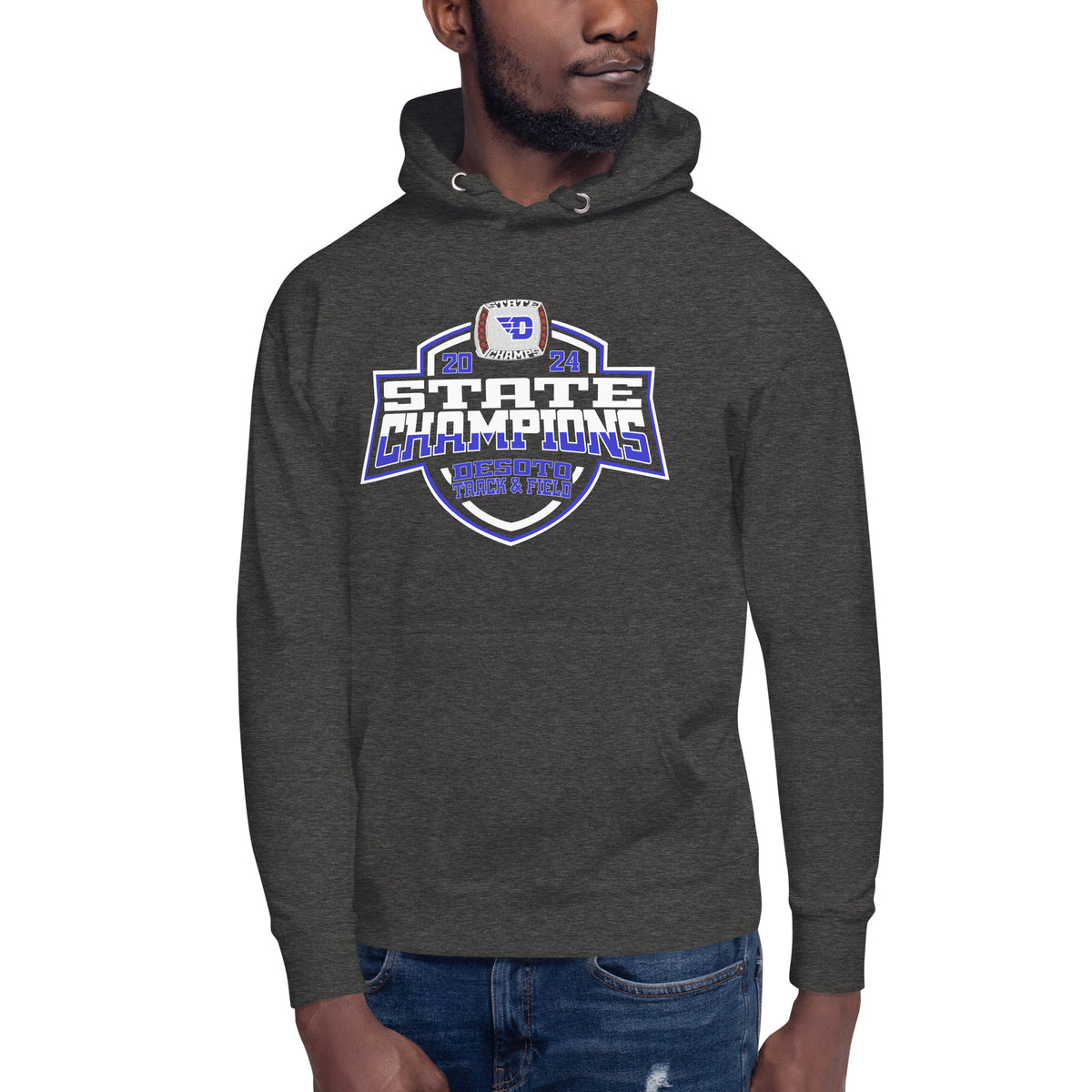 Desoto High School Track &amp; Field -Coed 2024 Unisex Hoodie