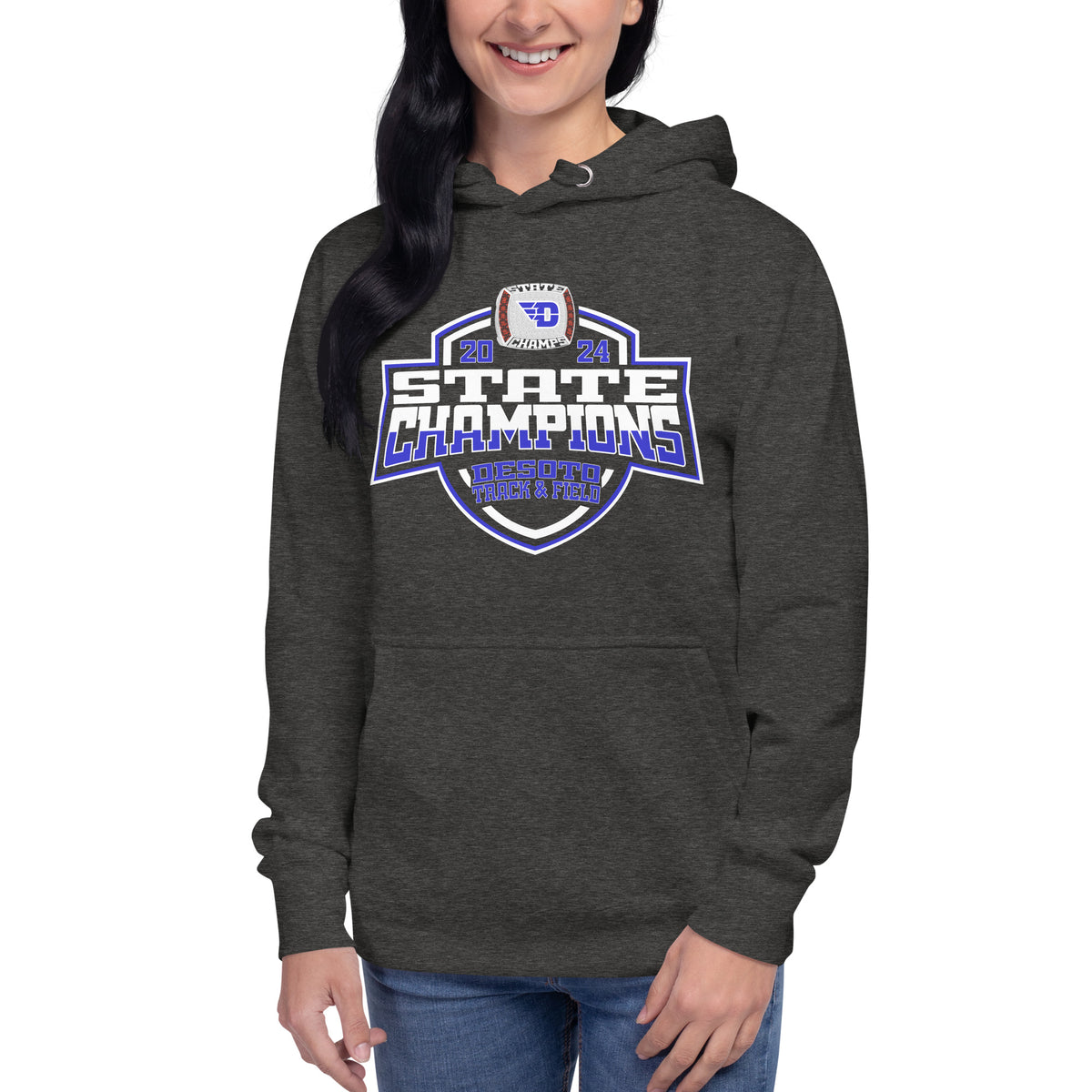 Desoto High School Track &amp; Field -Coed 2024 Unisex Hoodie