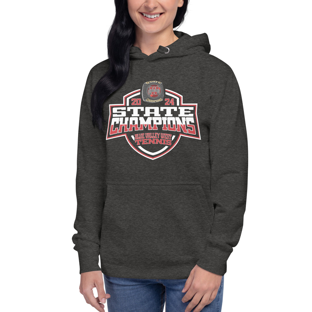 Blue Valley West High School Tennis -Men's 2024 Unisex Hoodie