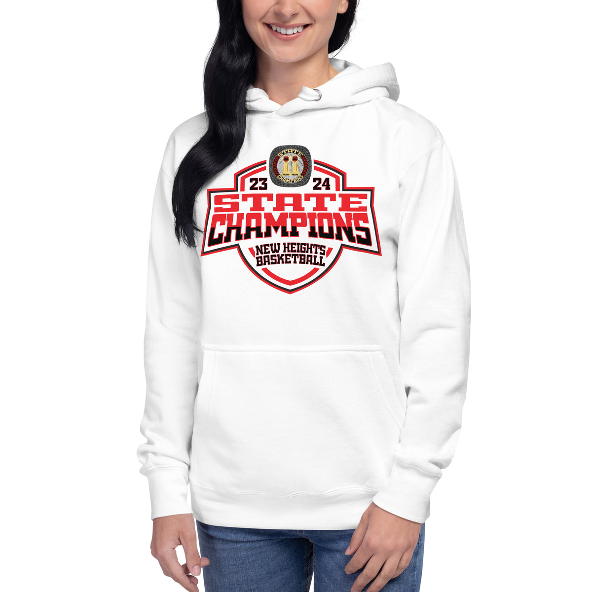 New Heights Charter School Basketball -Men's 2024 Unisex Hoodie