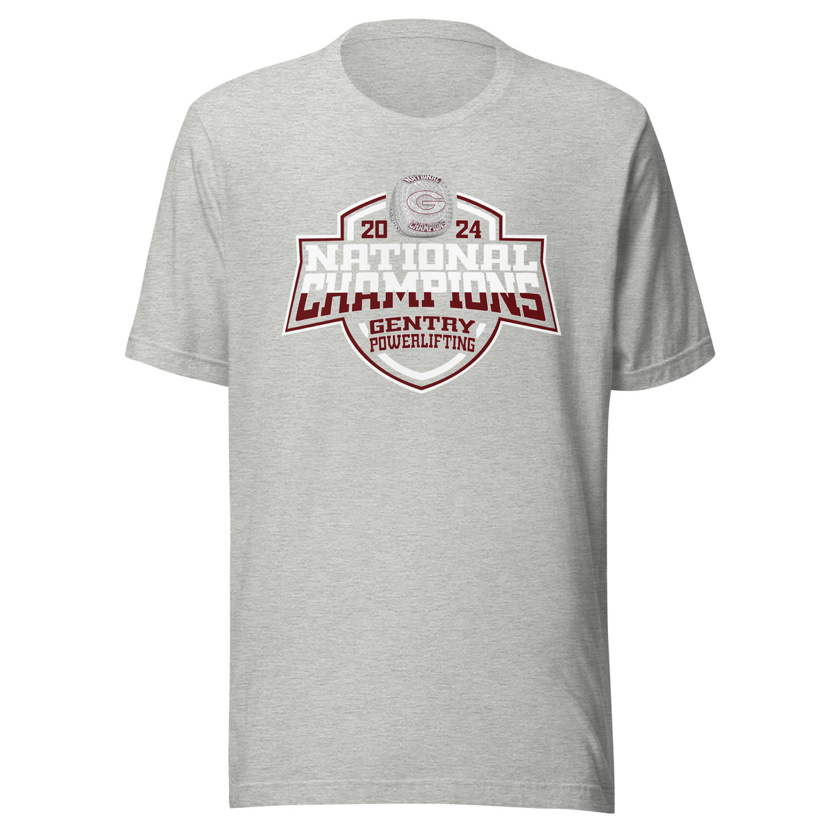 Gentry High School Powerlifting 2024 Unisex t-shirt