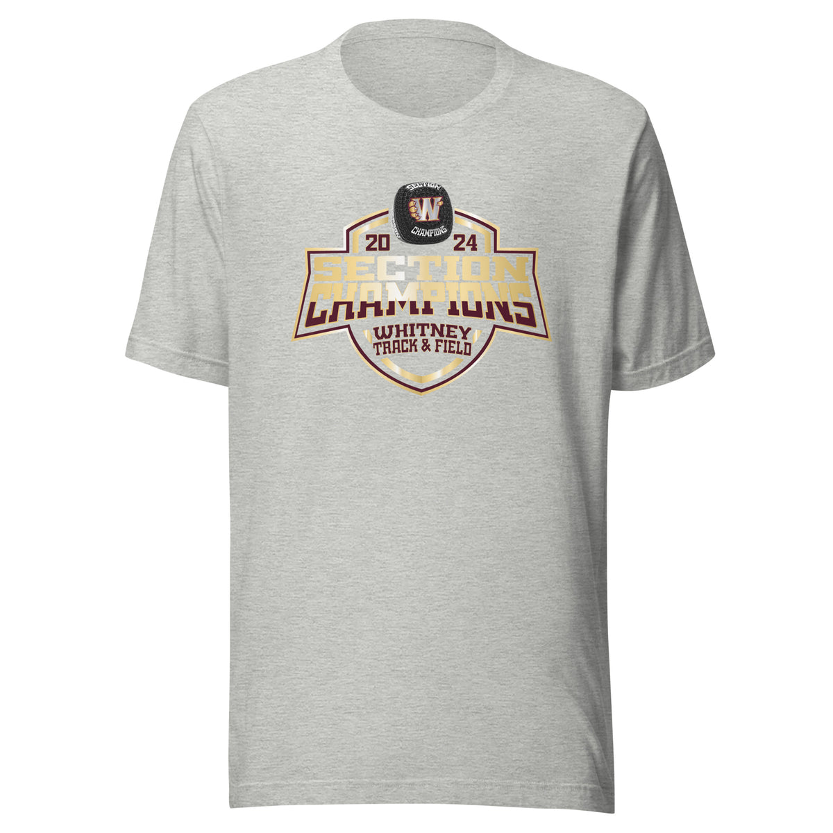 Whitney High School Track &amp; Field -Coed 2024 Unisex t-shirt