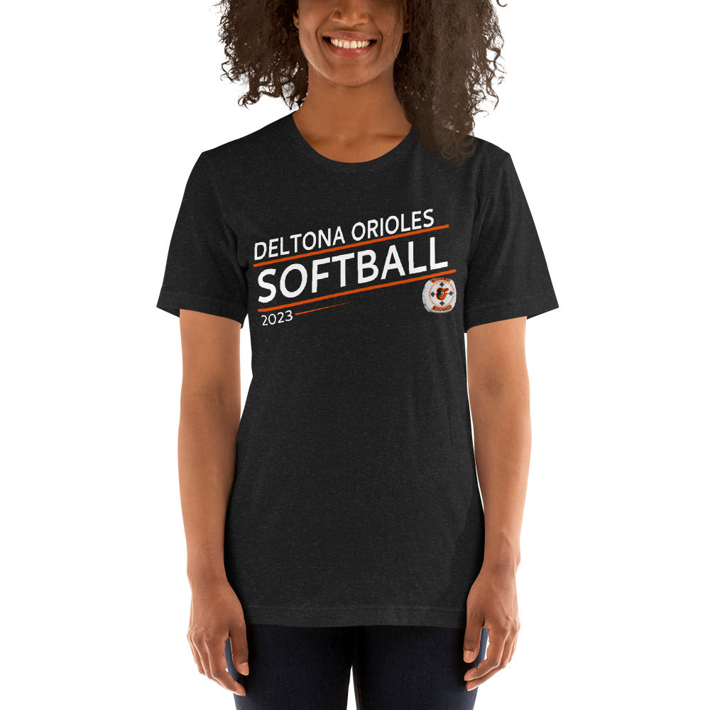 Deltona Orioles Softball 2023 Unisex t-shirt