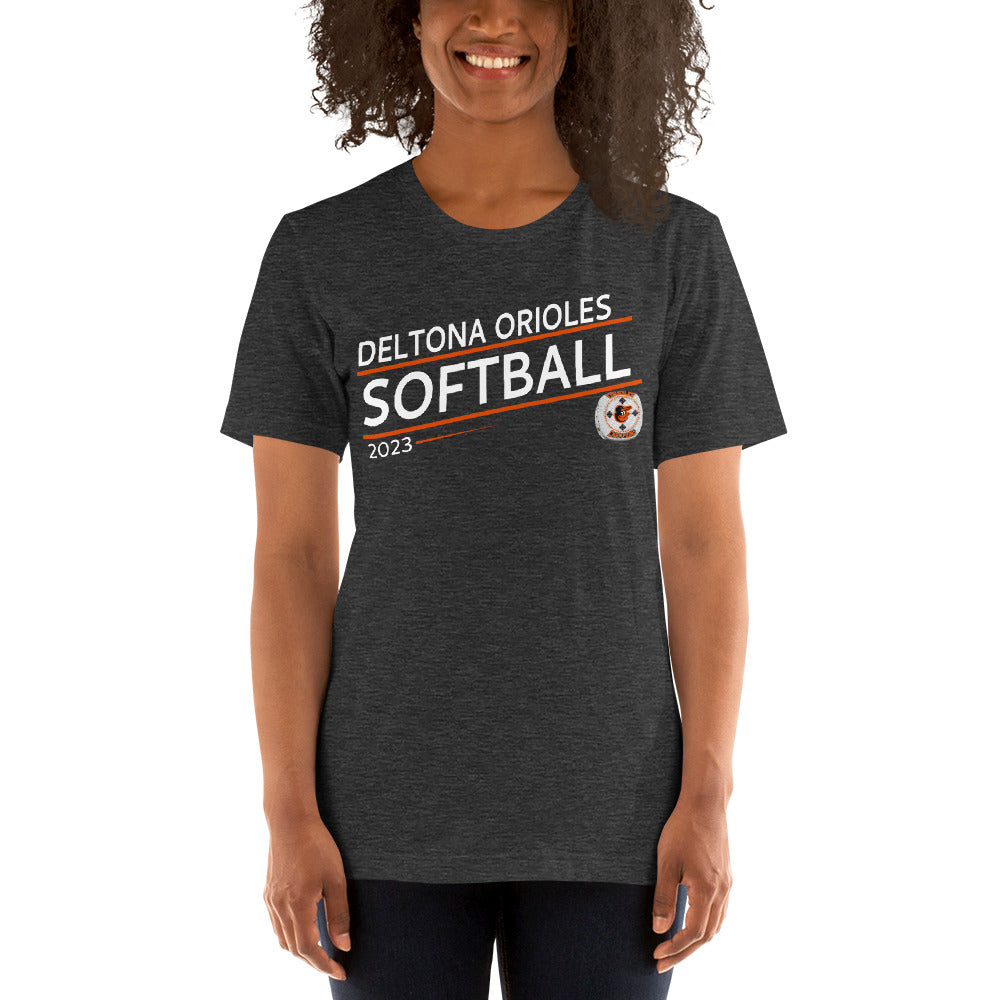 Deltona Orioles Softball 2023 Unisex t-shirt
