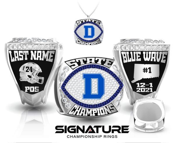 Darien High School Football Championship Ring