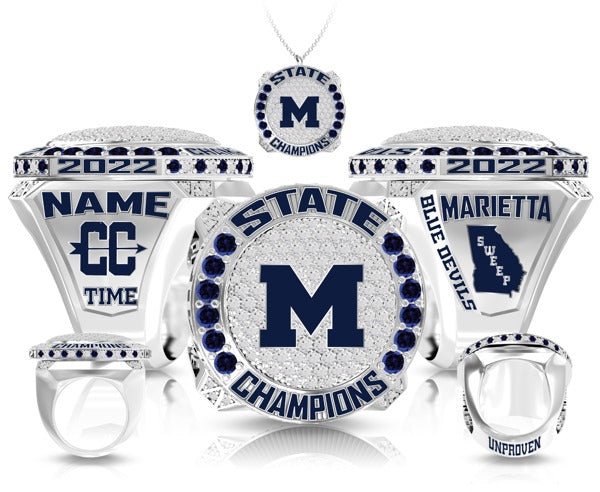 BOYS Marietta High School OSR Cross Country -Men's 2022 Championship Ring