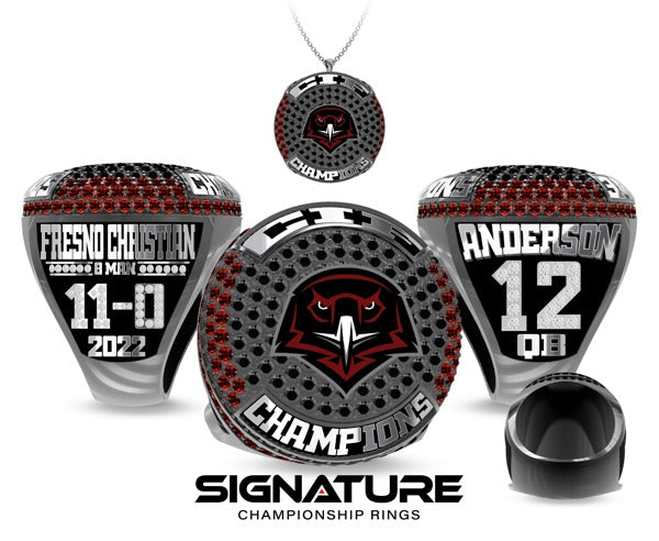 Fresno Christian High School Football 2022 Championship Ring