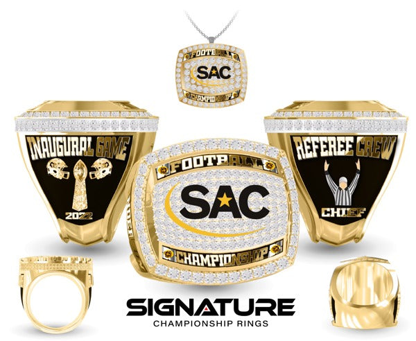 SAC Inaugural Game Ring Other 2022 Championship Ring - Gold Text