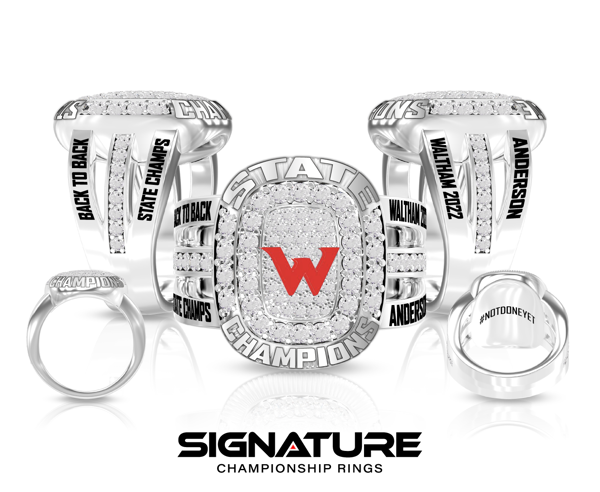 Waltham High School Cheer 2022 Fashion Ring
