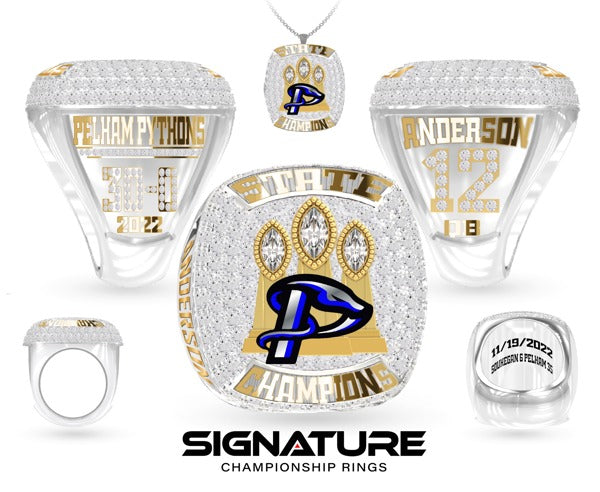 Pelham High School Football 2022 Championship Ring