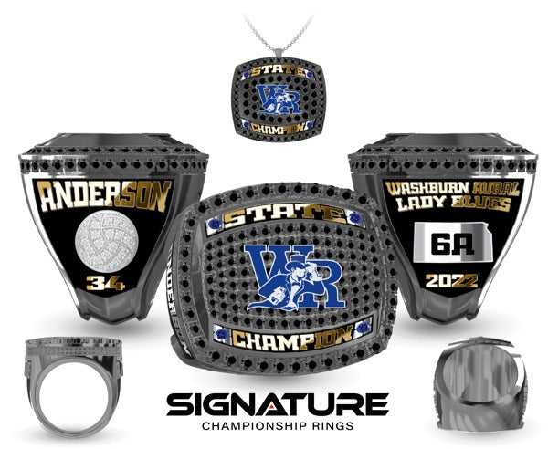 Washburn Rural High School Volleyball -Women's 2022 Championship Ring