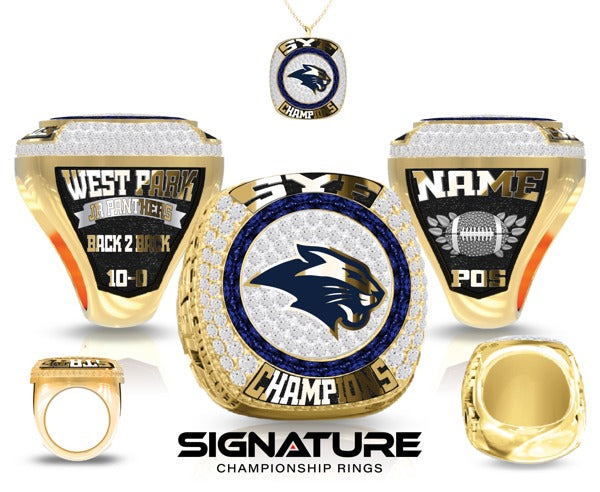 West Park Junior Panthers Football 2022 Championship Ring