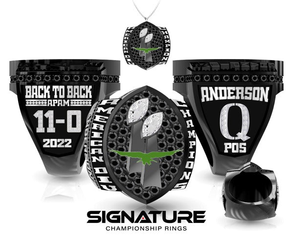 Feather River Community College Football 2022 Championship Ring