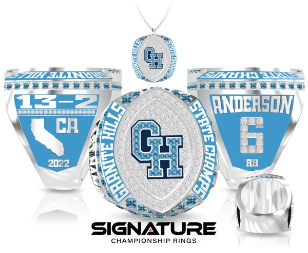 Granite Hills High School Football 2022 Championship Ring