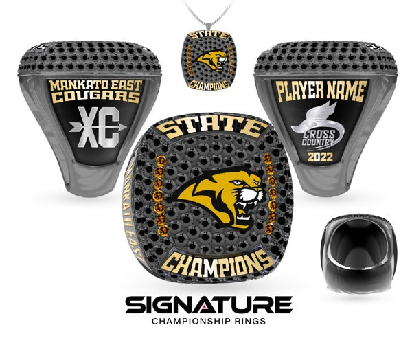 Mankato East High School Cross Country -Men's 2022 Championship Ring
