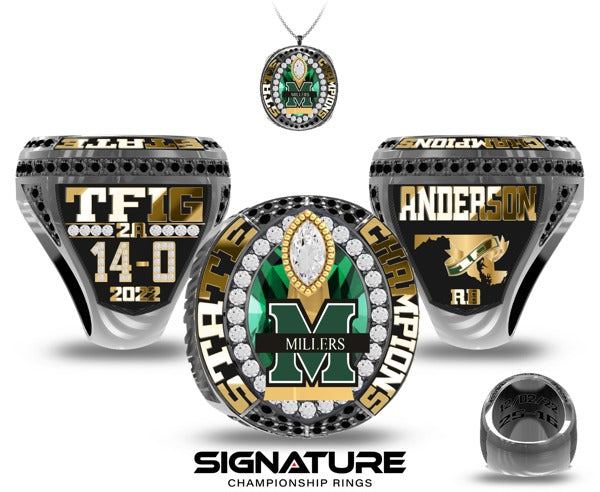 Milford Mill Academy Football 2022 Championship Ring