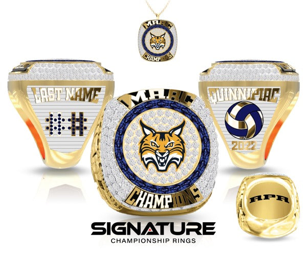 Quinnipiac University Volleyball -Women's 2022 Championship Ring