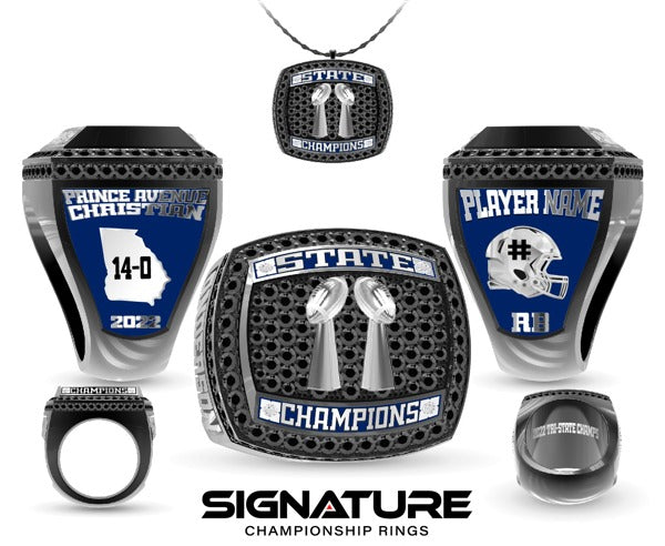 Prince Avenue Christian High School Football 2022 Championship Ring