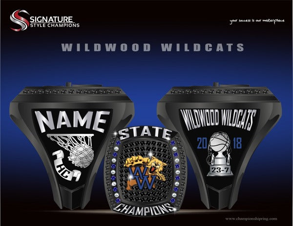 Wildwood Wildcats 2018 Basketball Championship Ring