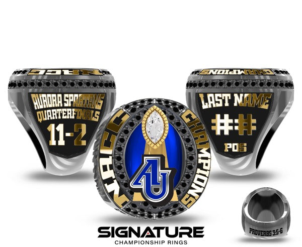 Aurora University Football 2022 Championship Ring