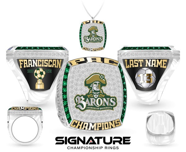 Franciscan University of Steubenville Soccer -Men's 2022 Championship Ring