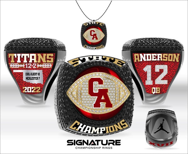 Carl Albert High School Football 2022 Championship Ring