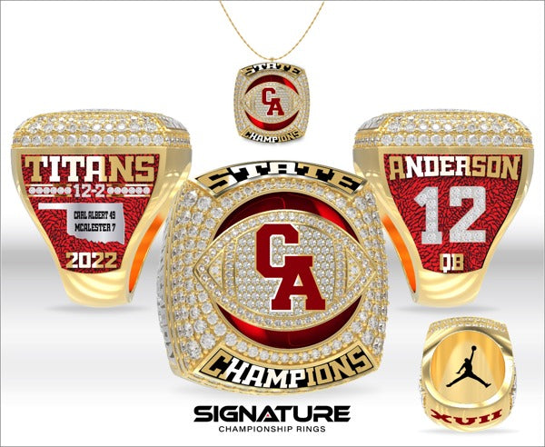 Carl Albert High School Football 2022 Championship Ring