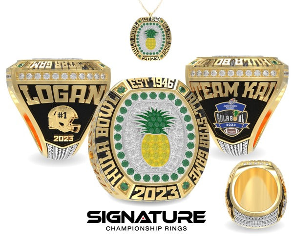 Hula Bowl Football 2023 Championship Ring