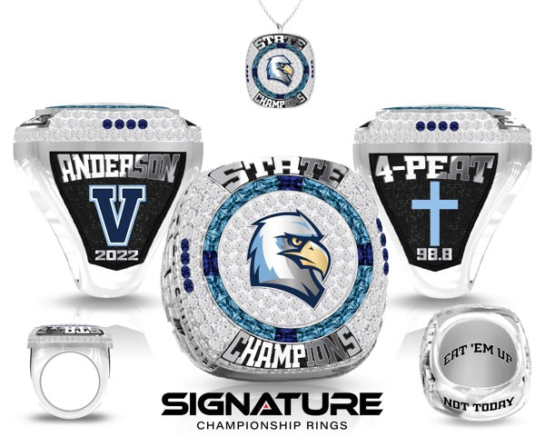 Valor Christian High School Cheer 2022 Championship Ring