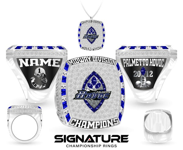 Palmetto Havoc Football 2012 Midway Division Championship Ring