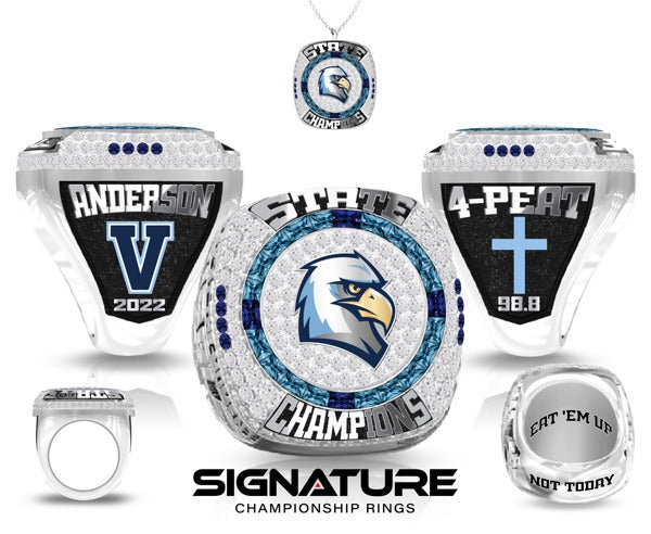 Valor Christian High School Cheer 2022 Championship Ring