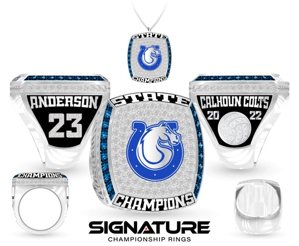 Sanford H Calhoun High School Volleyball -Women's 2022 Championship Ring